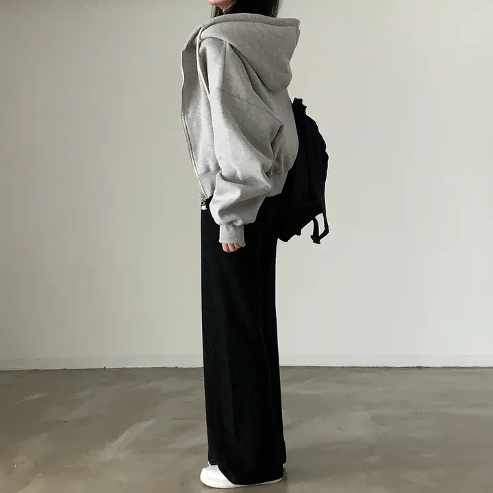 [완전인기✨/백염컬러 당일출고!] 자체제작 크치Made 꿈에 나온 핏, 투웨이 양기모 크롭 후드집업 ver 아우터 자켓 - zipup 상세 이미지 105
