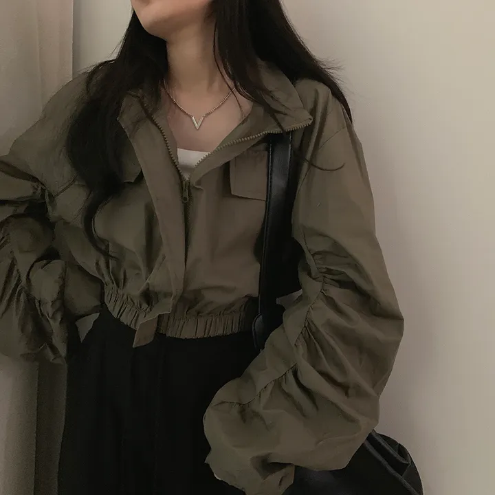 [여리핏/핏예쁨*.*] 테디 야상 바람막이 점퍼 자켓 상세 이미지 20