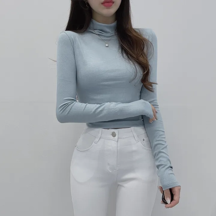 *여신미폭발*[고급글램핏/모델강추!]청담 며느리 반목 폴라 긴팔 티셔츠 상세 이미지 29