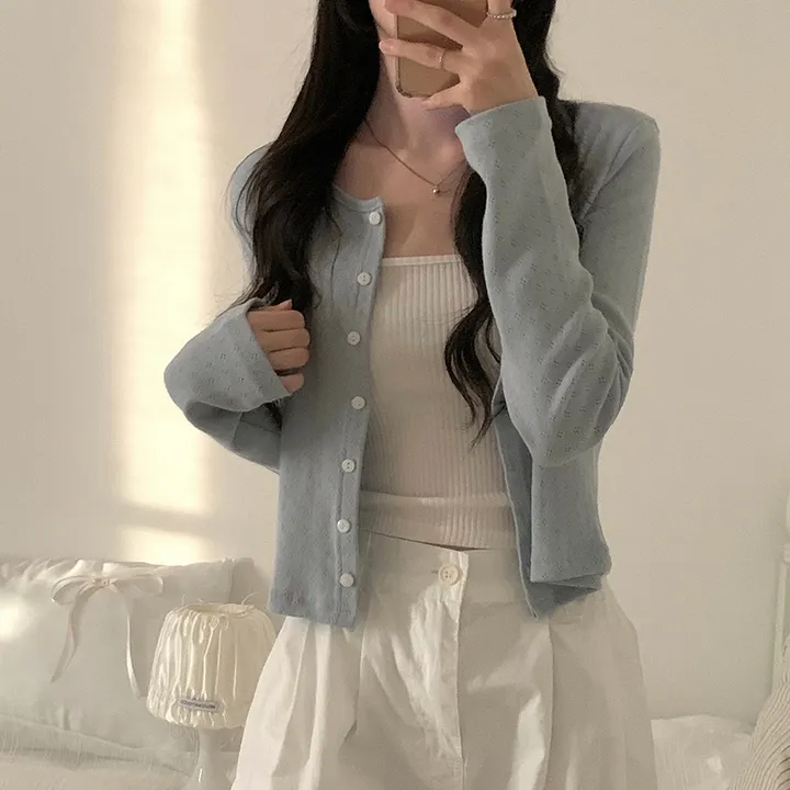 로로 펀칭 가디건 (8color) 상세 이미지 83
