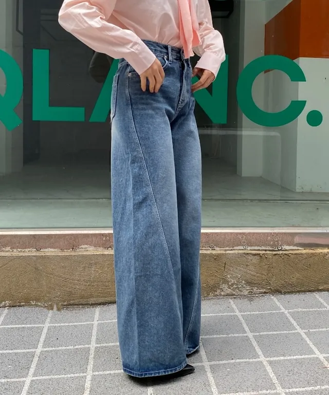 와이드 부츠컷 데님