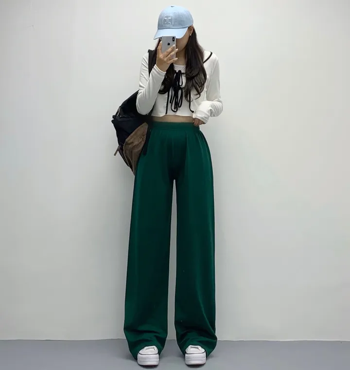 당일🚀[숏&롱/편한바지!] 드림 컬러 밴딩 롱 와이드팬츠 트레이닝팬츠 댄스복 여름팬츠 사계절팬츠 키작녀 키큰녀 (7Col) 상세 이미지 50