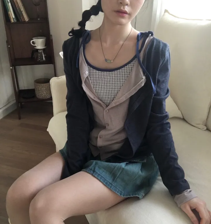 *신상할인*키고 레이어드 가디건 4color 상세 이미지 12