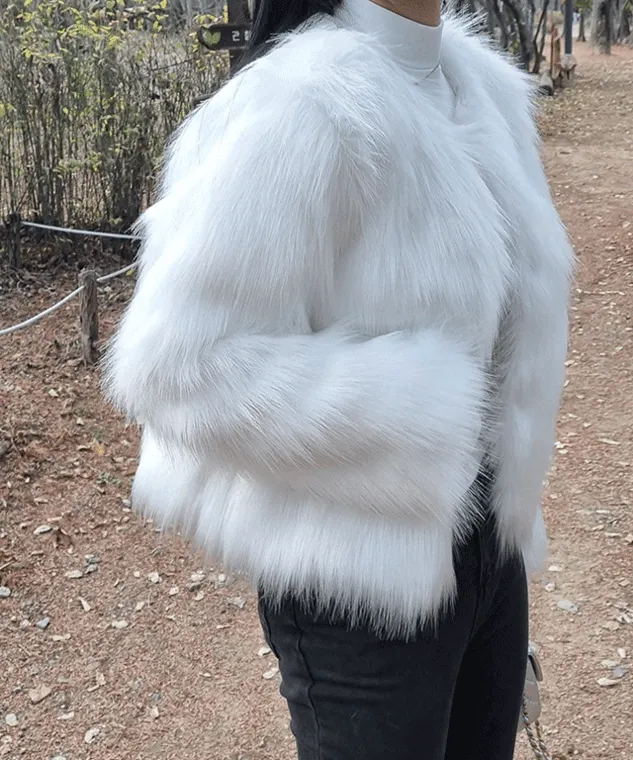 앙꼬 퍼 앙고라 자켓 - jk