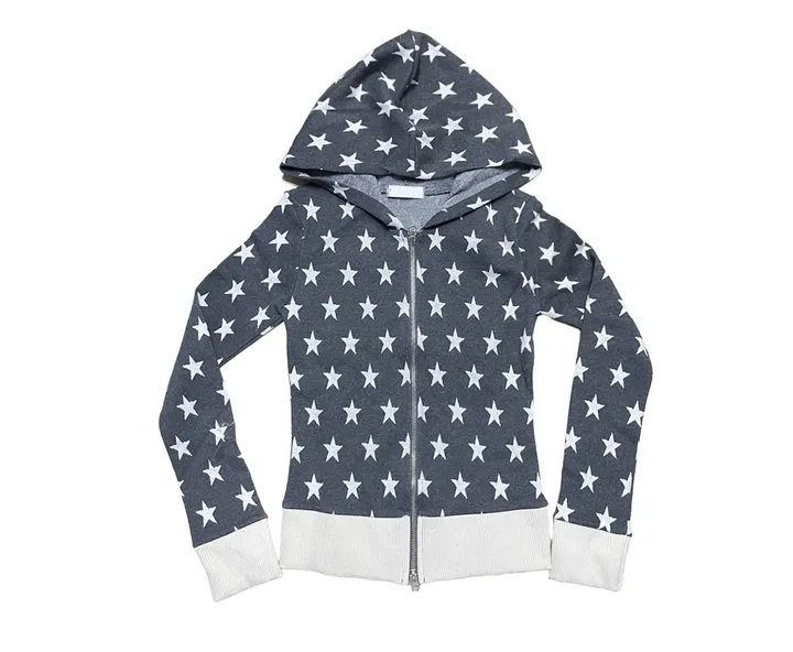 [MD소장/인기상품] y2k star pattern slim crop hood zip-up / y2k 별 스타 패턴 슬림 크롭 후드 집업 상세 이미지 50