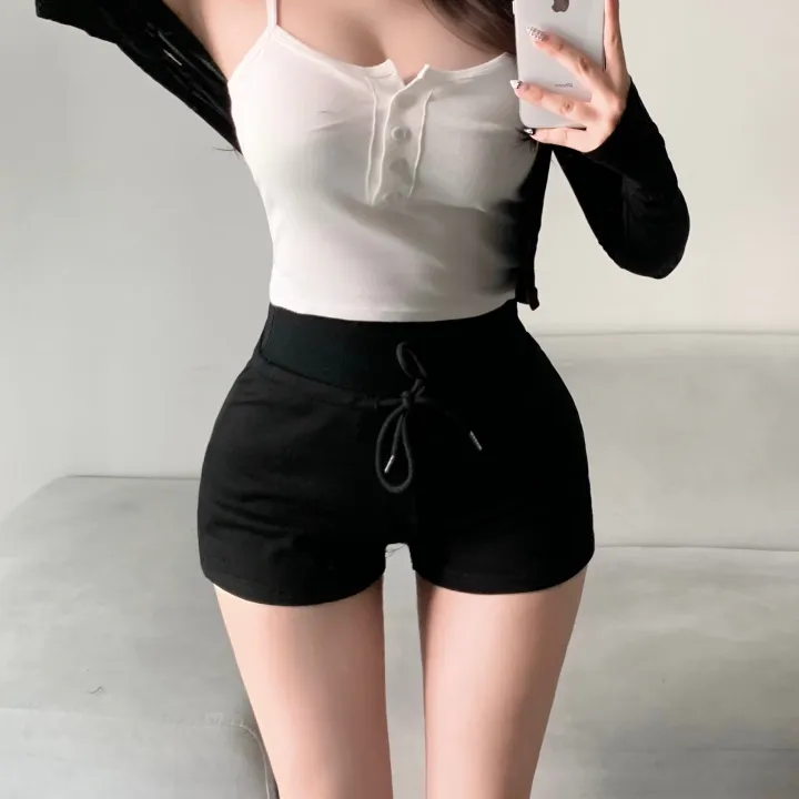 [힙업포켓/보풀x비침x]1282. 허리쏙 와이드 밴딩 포켓 트레이닝 팬츠 숏팬츠 돌핀팬츠 돌핀반바지 밴딩팬츠 반바지 숏팬츠 핫팬츠 숏트레이닝 기본 꾸안꾸 반바지 골반뽕 엉덩이뽕 상세 이미지 18