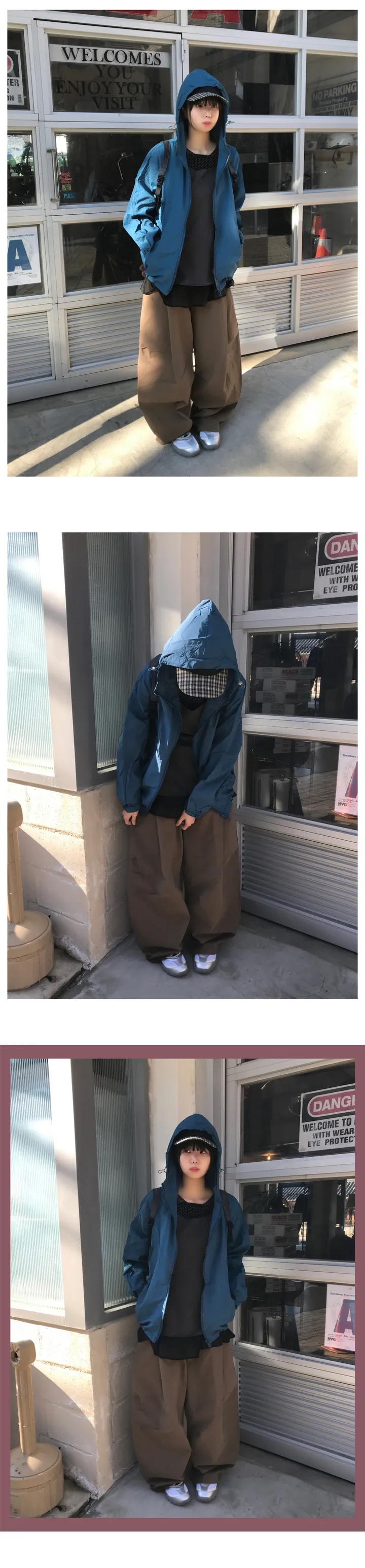 데님 체크 볼캡 (NAVY / BLACK) 상세 이미지 9