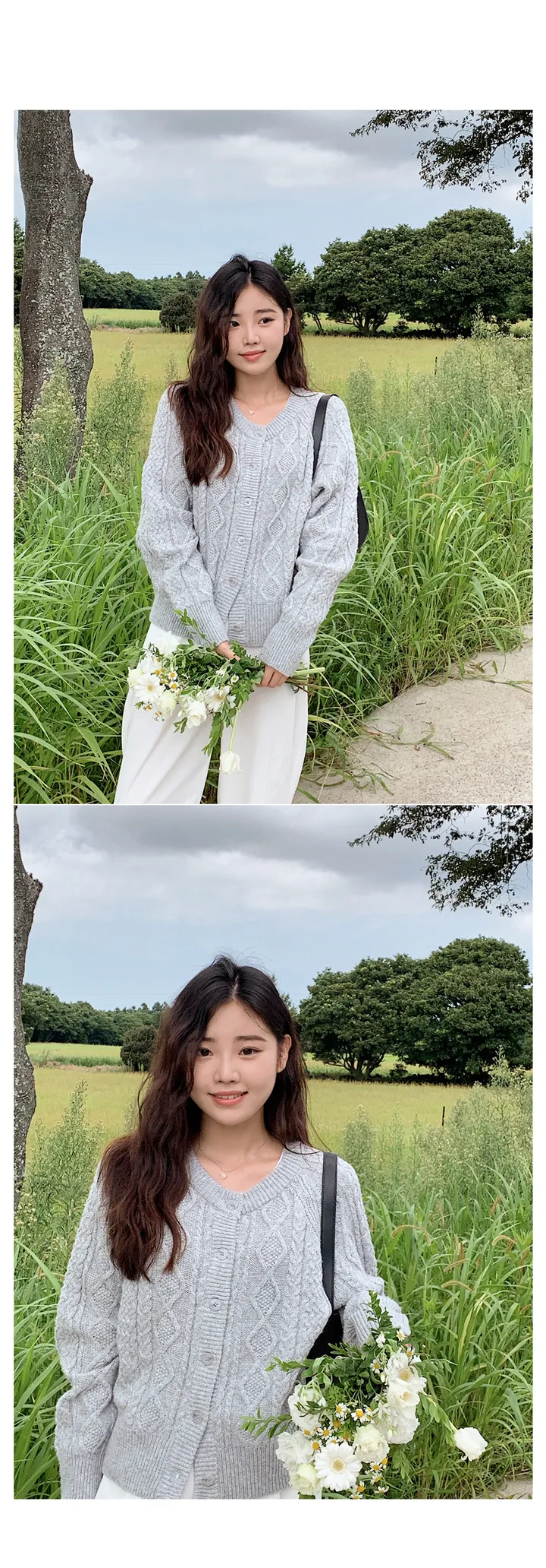 🚀당일발송🚀[landmade/울70]휘낭시에 케이블 어텀 니트 가디건 (4color) 상세 이미지 24
