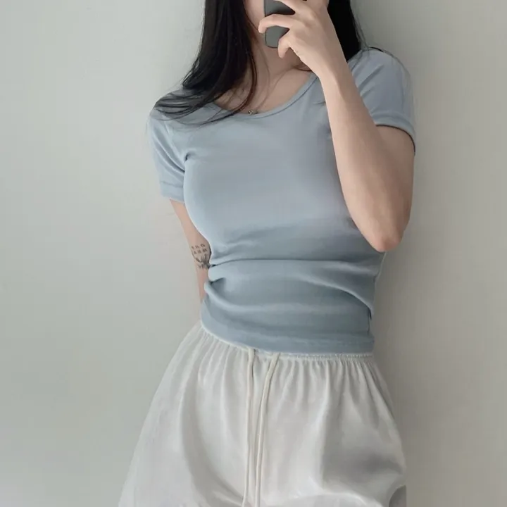[11color/인생반팔] 코튼 데일리 부드러운 무지 라운드 반팔 기본 티셔츠 - 11color 상세 이미지 42