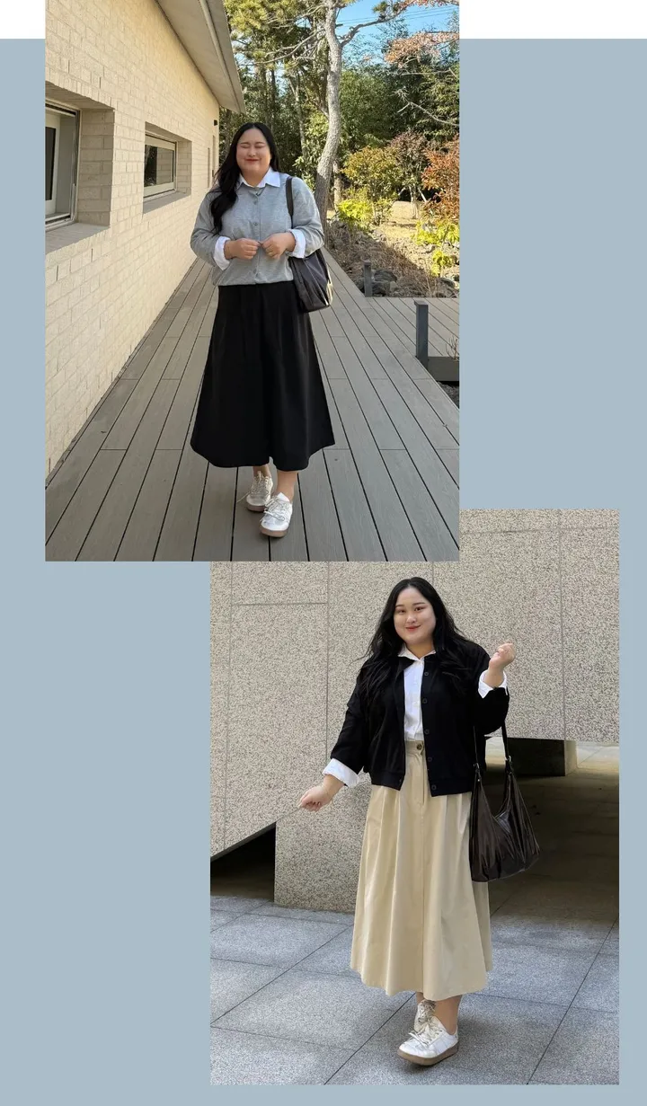 버튼 쭈리 가디건 빅사이즈 셔츠 레이어드 하기 좋은 아우터 간절기 가디건 상세 이미지 10