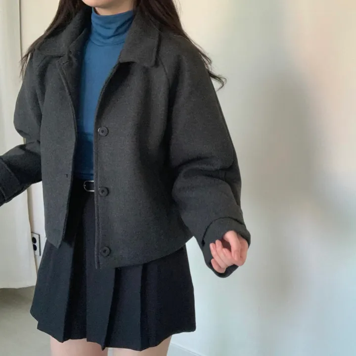 당일발송🚚[도톰,겨울!/러블리코트] 귀여운 데일리 나그랑 싱글 숏코트 상세 이미지 33