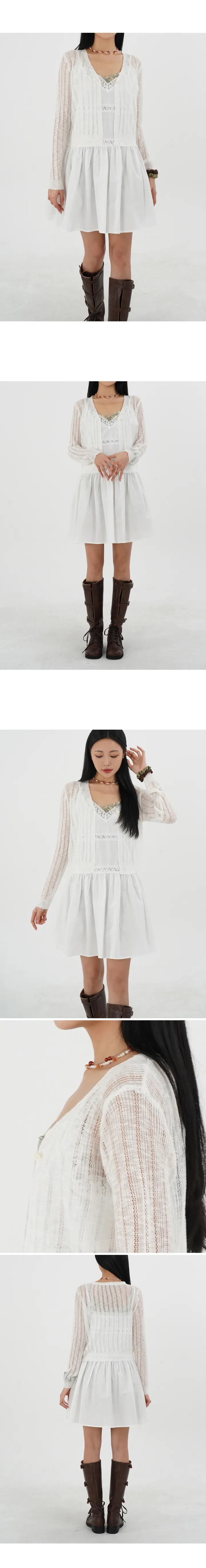 [4C] 원단추 펀칭 시스루 니트 가디건 살탐방지 여름가디건 니트가디건 펀칭가디건 기본가디건 기본아이템 상세 이미지 5