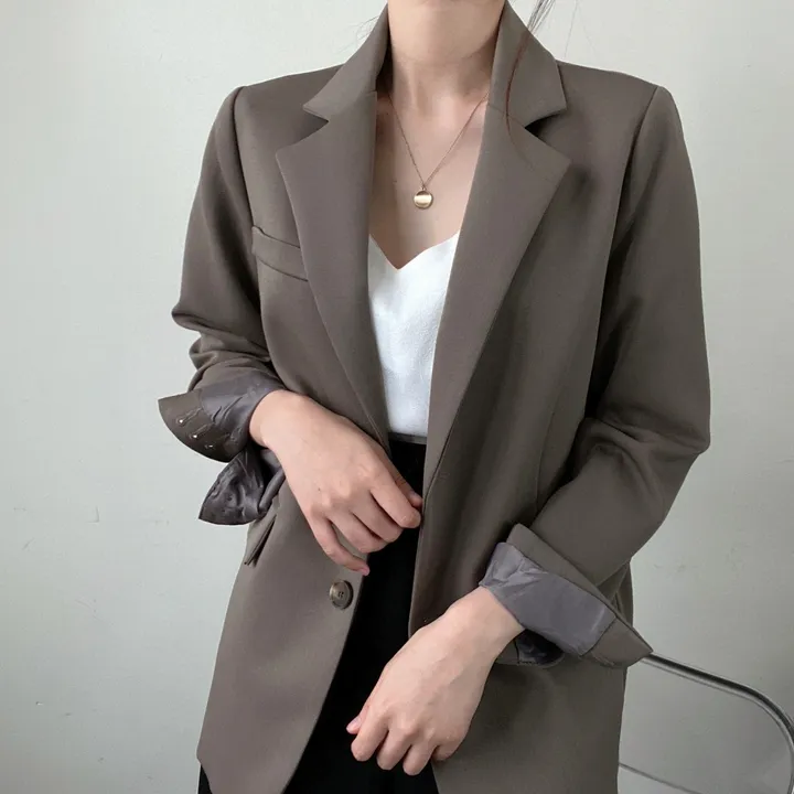 당일발송 (어깨패드없는 네추럴핏) 봄가을 소매트임 고퀄 베이직 자켓 상세 이미지 22