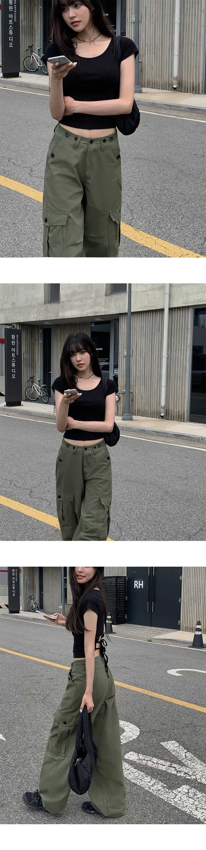 [인기✨][허리조절/가을까지쭉🍁]페티 빅카고 투버클 와이드 팬츠 (4color) 상세 이미지 27
