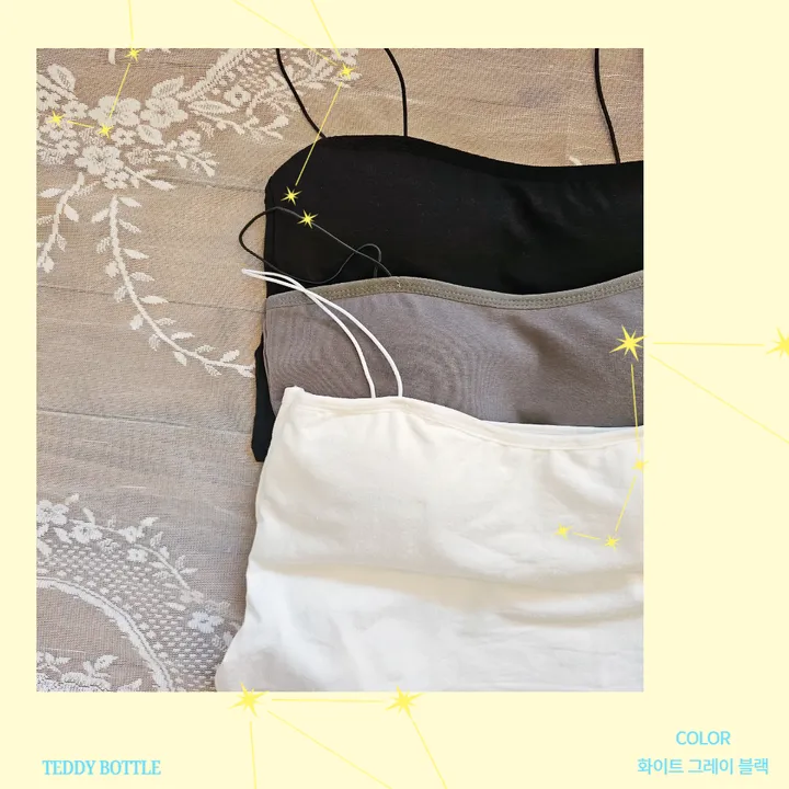 [3color] 패드 내장 이너 끈나시 상세 이미지 3