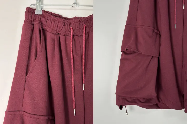 [UNISEX]마일드 루즈 스트링 빅 포켓 카고 버뮤다 드레이닝 와이드 트레이닝 팬츠(3color) 상세 이미지 42