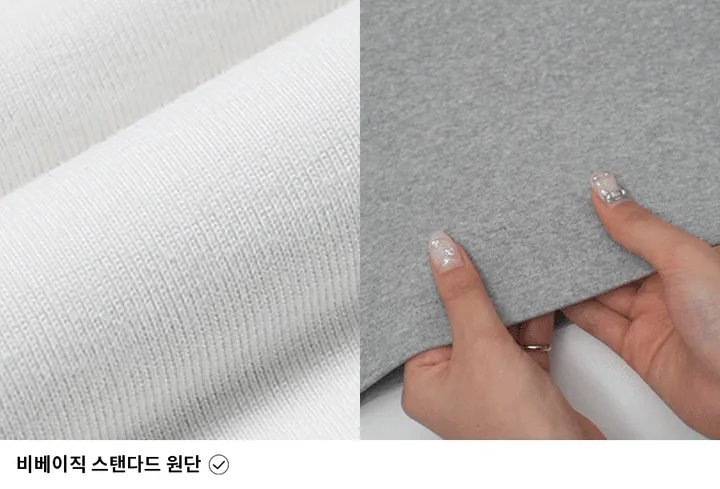 [17만장판매] [B-BASIC] 스탠다드 유넥 반팔티 (2SIZE) [반소매 데일리 기본 상의 자체제작 기본티 봄 새학기 개강] 상세 이미지 6
