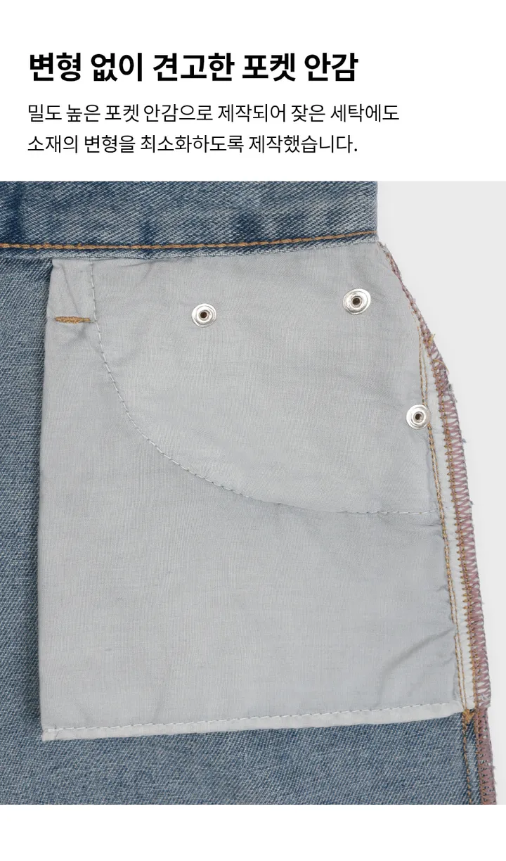 [2천장판매] [B-DENIM] WASHING HALF PANTS 023 상세 이미지 8