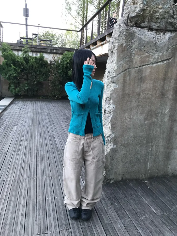 모에 펀칭 가디건(3color) 상세 이미지 9