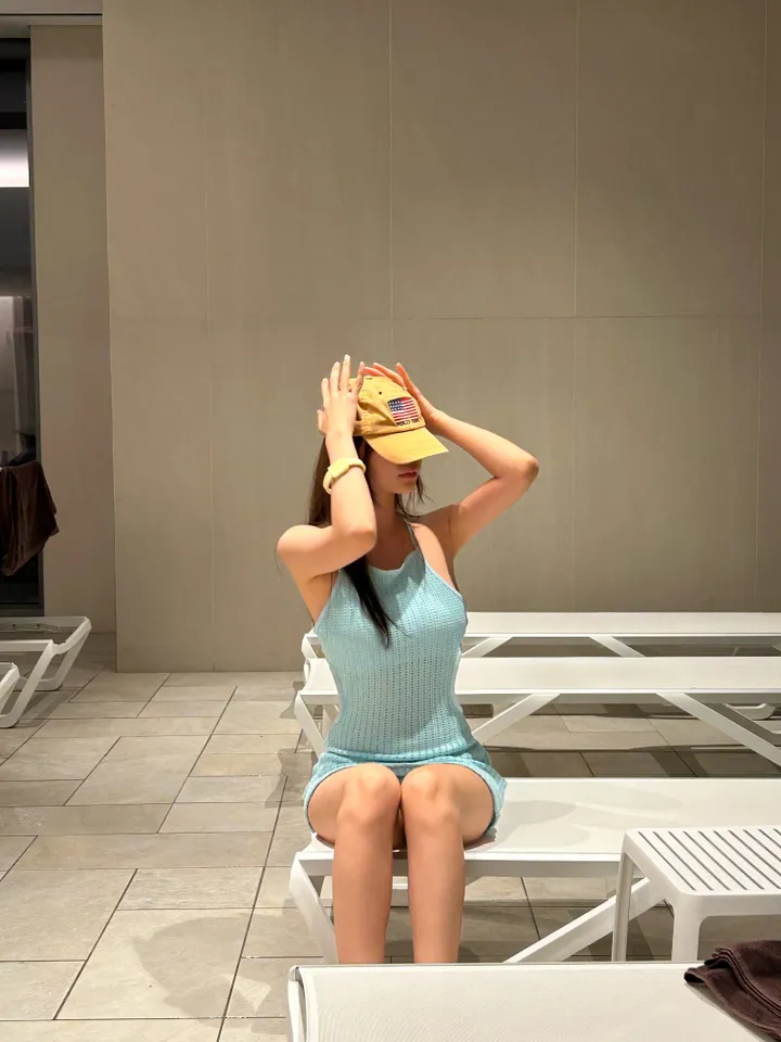 [러블리/컬러맛집] 캔디 트임 홀터넥 원피스 니트 모노키니 상세 이미지 21