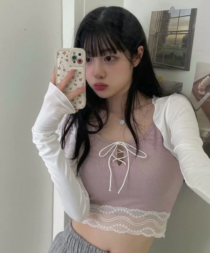 나나 시스루 스트라이프 루즈핏 입술넥 니트 3color 상세 이미지 67