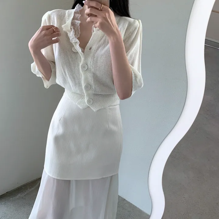 마리 레이스 퍼프 가디건 상세 이미지 18