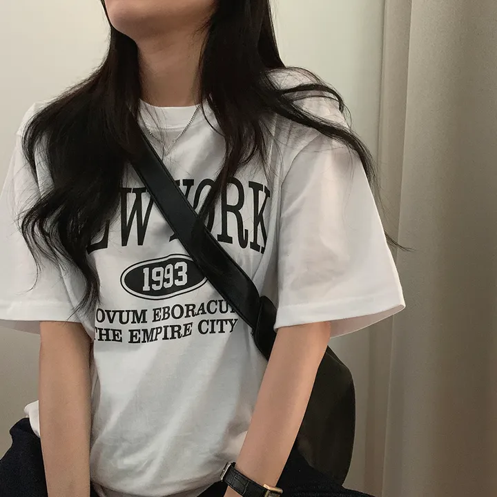 [국내제작!/M,L사이즈🤍] 원하는 사이즈, 뉴욕 루즈핏 반팔T 상세 이미지 47