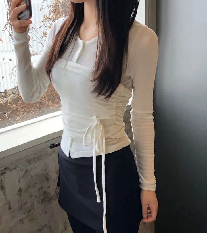 신상 [가디건+시스루탑 set] 상세 이미지 8