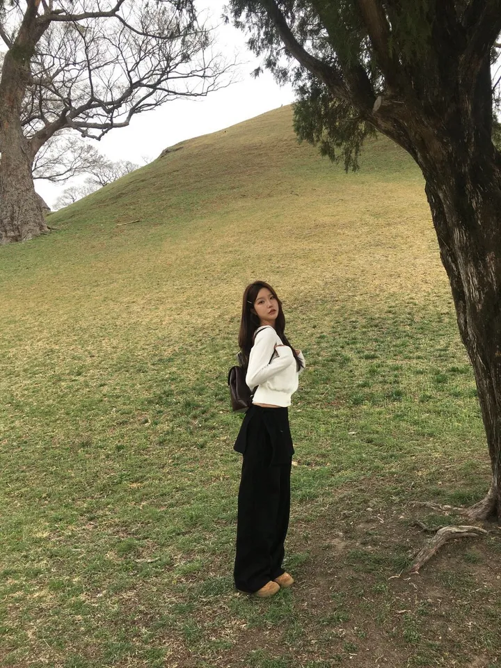 [꾸안꾸룩/핏보장] 가비 랩 스커트 + 트레이닝 와이드 치마 바지 상세 이미지 28