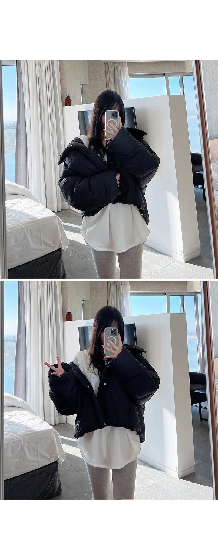 [기모안감🔥/빅사이즈가능]데일리 쫀쫀 기모 레깅스 상세 이미지 11