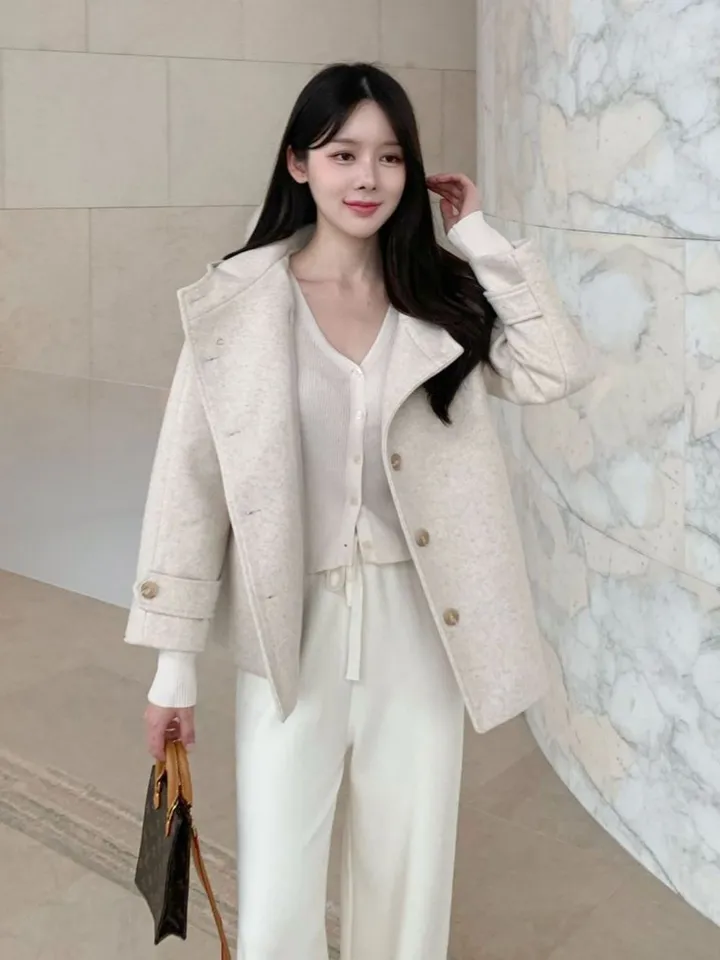 [겨울신상✨] 후드 숏코트 / 코트 후드코트 떡볶이코트 겨울코트 겨울자켓 핸드메이드 코트 숏코트 퍼코트 모직코트 울코트 연말룩 벨트코트 밍크코트 롱패딩 숏패딩 코듀로이 기모 케이프코트 망토코트 숄코트 무스탕 퍼자켓 더블코트 하프코트 기모 후드롱코트 겨울 상세 이미지 21