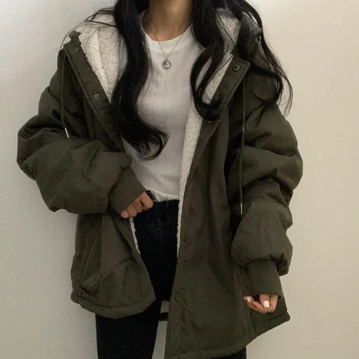 [ 겨울까지 ] 안감 양털 왕따뜻 야상 점퍼 상세 이미지 33