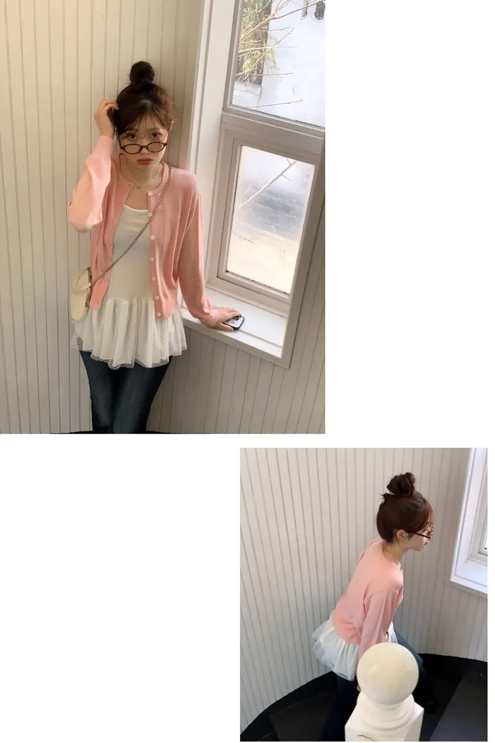 [부드러워요🌸여리핏]도화 여리 루즈핏 데일리 버튼 소프트 니트 가디건 6color 상세 이미지 16