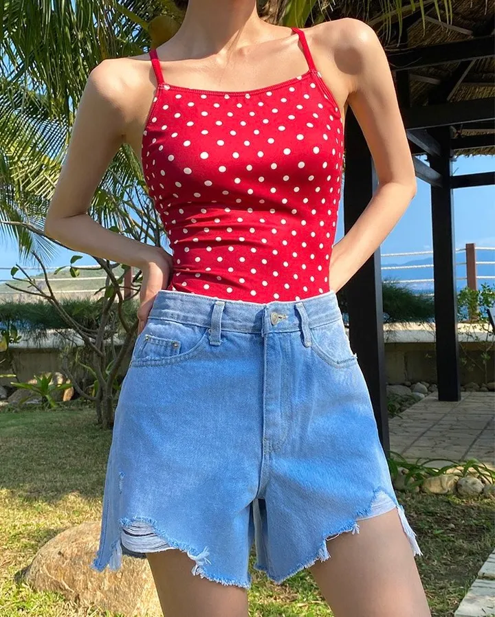 도트모노키니 땡땡이 수영복 여름비키니 비치웨어 워터밤 상세 이미지 20