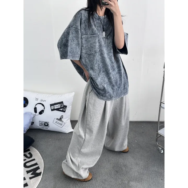 ❤️‍🔥기모선택│업그레이드 ver.│누적판매1,000 돌파 기념│4size!❤️‍🔥[UNISEX/기획특가]사이드 폴드 핀턱 스트링 루즈 와이드 벌룬 트레이닝 팬츠(2color) 상세 이미지 82
