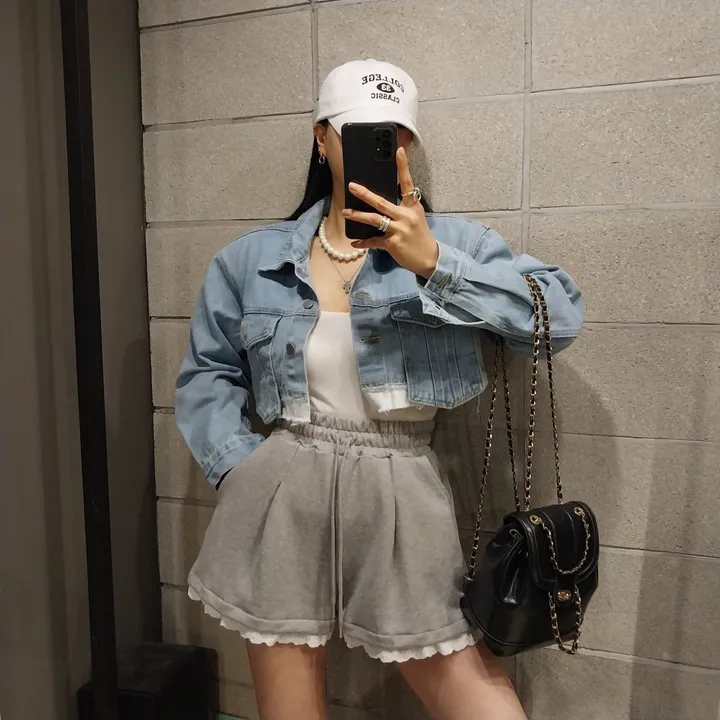 레이스 핀턱반바지(3단쭈리) 상세 이미지 15