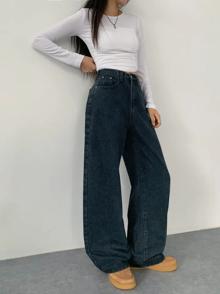 (숏,기본,롱/~XL)[사계절 인생데님,후기극찬🖤6color*사계절,스탠다드핏! 워싱 하이웨스트 데일리데님팬츠] 로키워싱스탠다드데님 상세 이미지 46