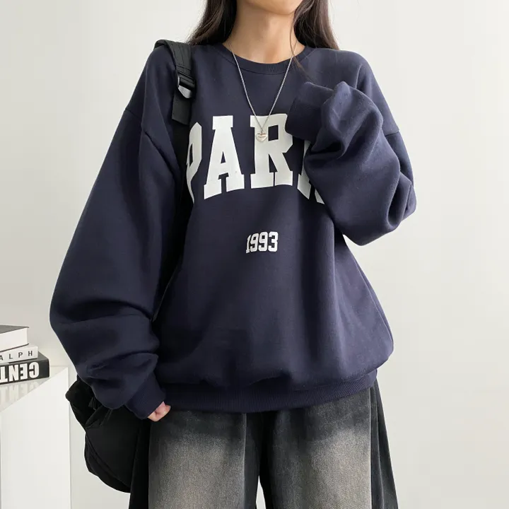 ⭐ 봄버전! [데일리!/묶음할인] 오버핏 파리스 빅레터링 맨투맨 3color 상세 이미지 33