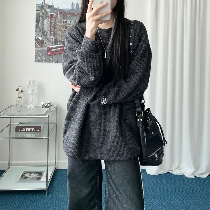 String knit mtm [unisex] 상세 이미지 10