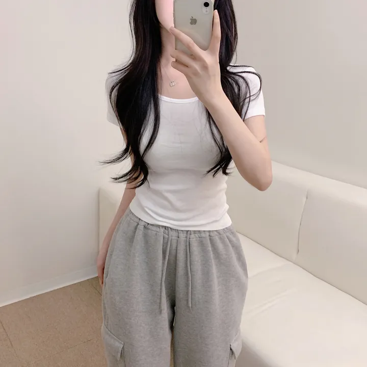 [-3kg/핏끝판왕!] 슬림핏 기본 무지 여리 반팔 티셔츠 (13color) 상세 이미지 8