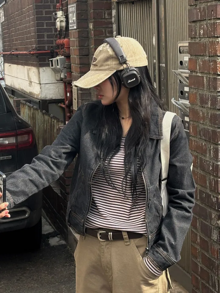 [최저가/퀄대박]  마티 카라 생지 데님 자켓 상세 이미지 8