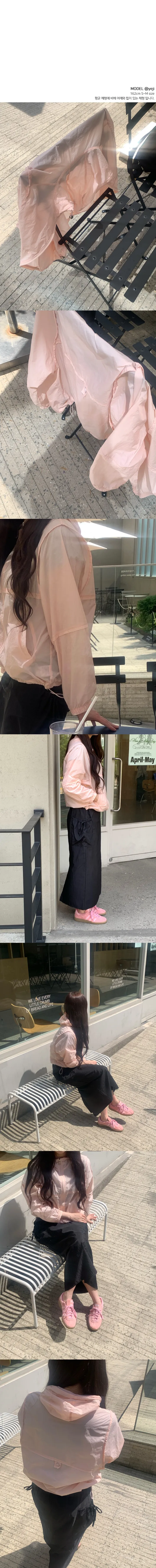 [살안타템/고퀄] syrup windbreaker hood jacket 시럽 여름 후드 바람막이 자켓 4color 상세 이미지 5