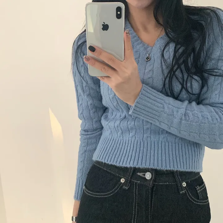 [허리보정2탄] 에브리데이 꽈배기 브이넥 니트 ;4col 상세 이미지 45