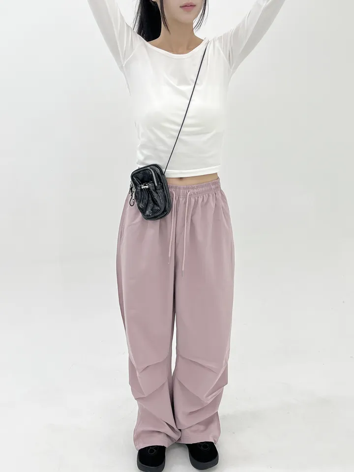 [3color]글로시 / 나일론 스토퍼 미니백 glossy mini crossbag (가벼운 데일리 가방 유니크 쁘띠 스트링 크로스백) 상세 이미지 41