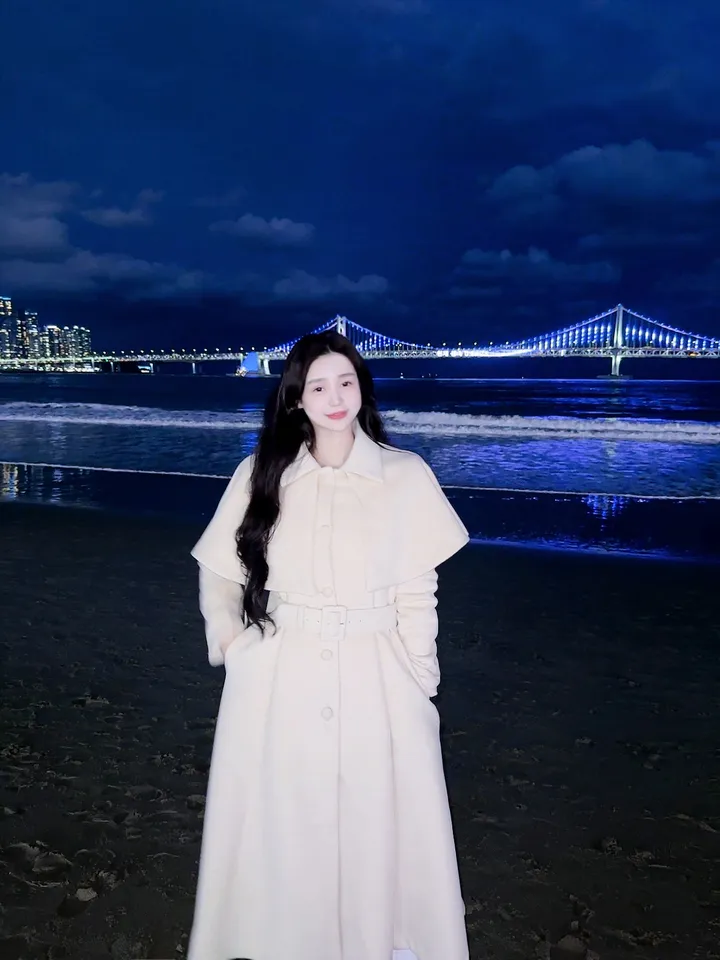 [빠른배송💗/기획특가💗] 벨 블랑쉬 케이프 스노우 아이보리 벨트 플레어 롱 코트 (high quality - 아이,핑크 고퀄리티 겨울 한겨울 방한 연말룩 페이크퍼 에코퍼) 상세 이미지 67