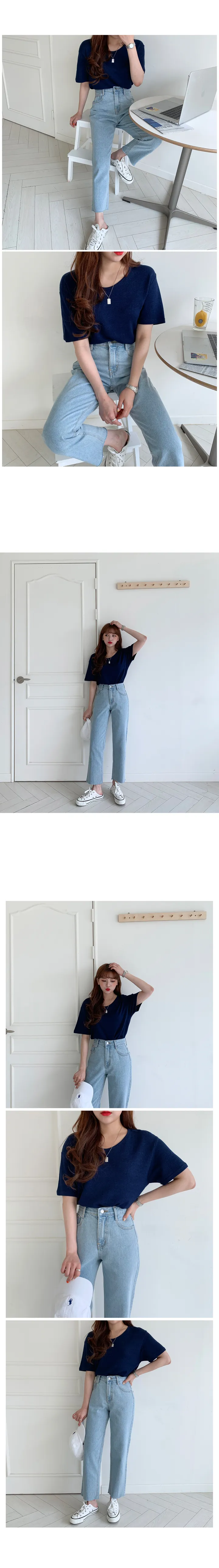 '당일발송'[landmade]인생핏키작녀썸머데님일자팬츠 (2color)'S-XL사이즈' 상세 이미지 52