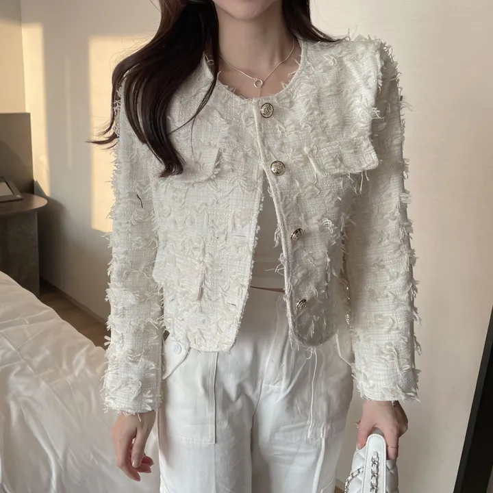 조이풀 깃털 트위드 자켓 ( 3color ) 상세 이미지 22