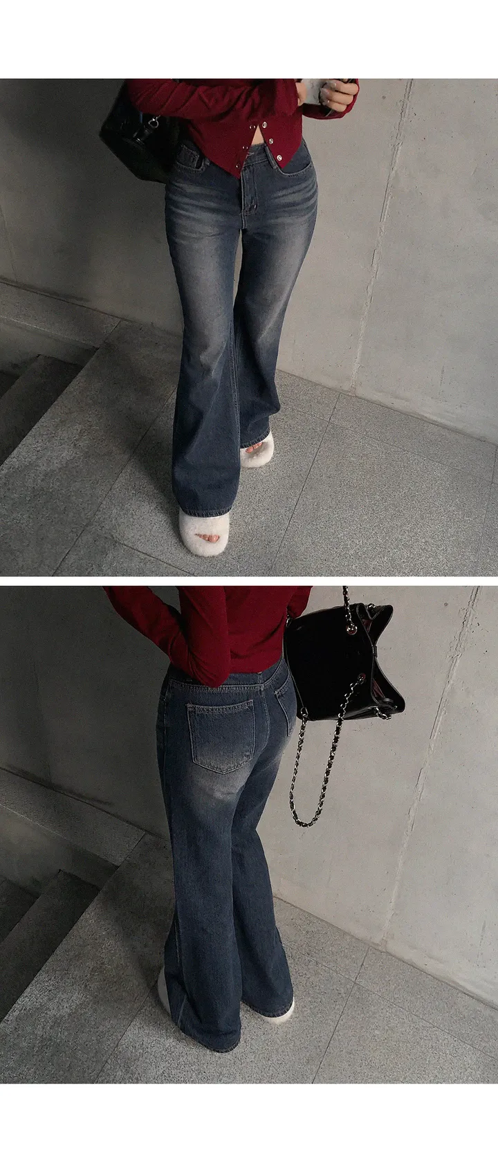 [ 단독/컬러추가! ] 코즈 빈티지 워싱 데님 세미와이드 팬츠 봄빈티지 봄팬츠 봄와이드 봄데님 봄옷 봄신상 상세 이미지 12