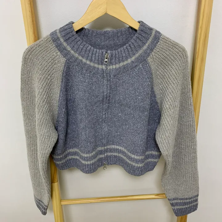 bori two way raglan crop Knit zip-up (3color) 상세 이미지 18