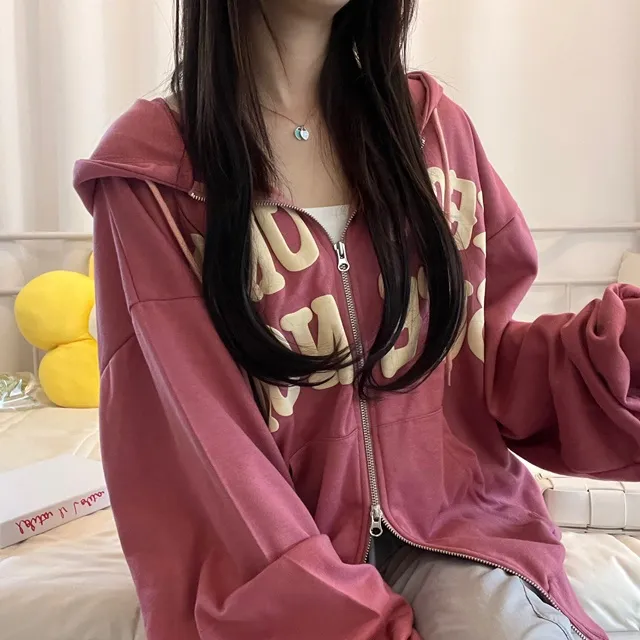 [기모ver.추가/특가할인중] 교복템강추 보호본능핏~  데일리 캐주얼 투웨이 발포 레터링 후드집업 상세 이미지 13